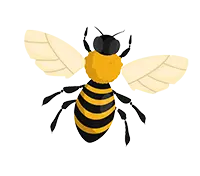 Abeille mode cartoon