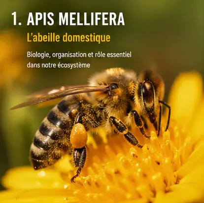 Une abeille sur une fleur