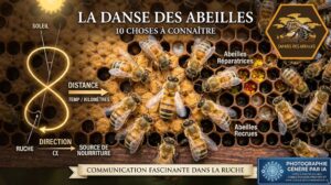 Abeilles lors de la danse des abeilles