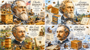 apiculteurs célèbres : Dadant - Langstroth - Voirnot et Warré
