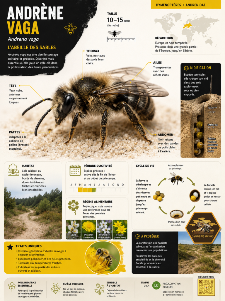Fiche abeille Andrene