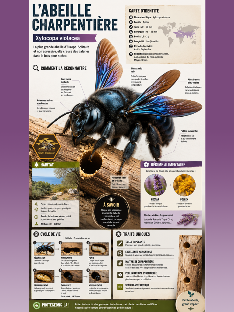 Fiche abeille Charpentière