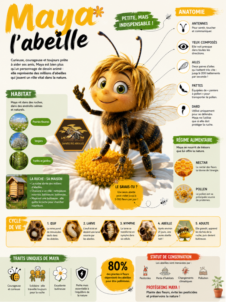 Fiche abeille Maya
