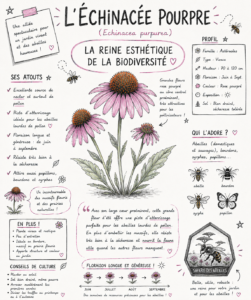 L'Échinacée pourpre (Echinacea purpurea)