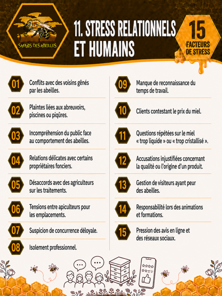 Les facteurs de stress de l'apiculteur : relationnels