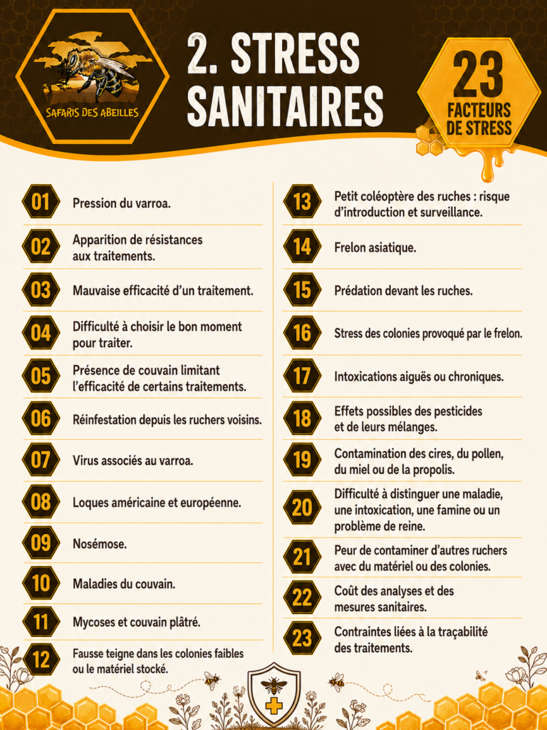 Les facteurs de stress de l'apiculteur : le sanitaire
