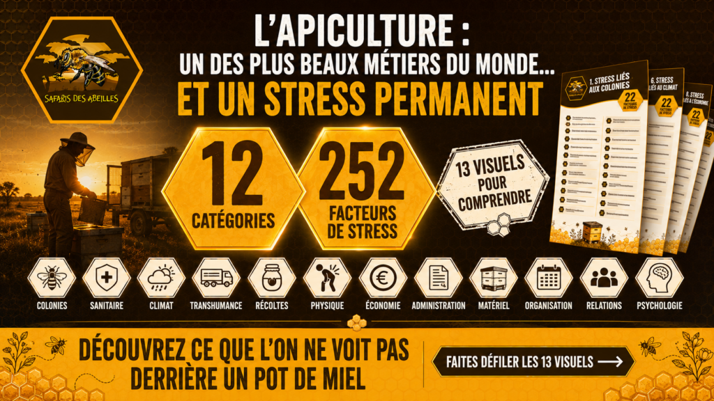 L'apiculture, un des plus beaux métiers du monde mais 252 facteurs de stress