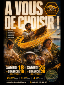 A vous de choisir votre date de Safari des Abeilles